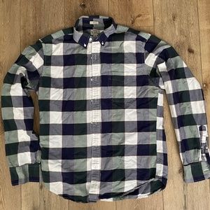 J. Crew LS Plaid Oxford